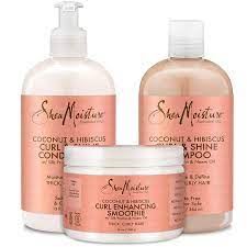 I apply it after i shampoo and condition. Amazon Com Shea Moisture Coconut And Hibiscus Combination Pack 13 Oz Curl Shine Shampoo 13 Oz Curl Shine Conditioner 12 Oz Curl Enhancing Smoothie Beauty
