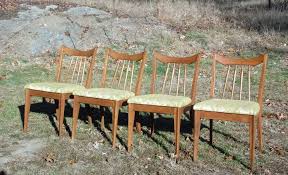 Vintage Mid Century Modern Red Lion Mahogany Set 4 Spindle Back Dining Chairs Midcenturymodern Redliontable Mid Century Modern Dining Set Dining Chairs Chair