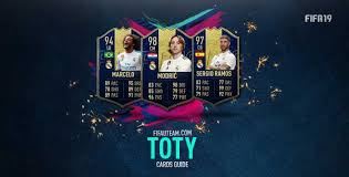 Fifa 20 team of the year: Fifa 19 Toty Cards Guide Fut 19 Team Of The Year Players