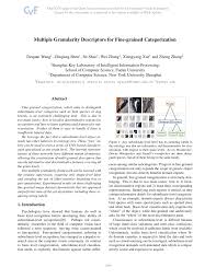 PDF) Multiple Granularity Descriptors for Fine-Grained Categorization