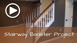 Stair part powder coated finish information. How To Install A Basement Stairway Banister With Newel Post Complete Detailed Training Youtube