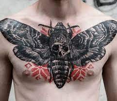 Moth Tattoo By Timur Lysenko Post 12596 Moth Tattoo Tattoo Designs Men Chest Tattoo Design For Men
