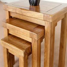 Original coffee table should always look refreshing, unique and elegant, as that is where you would sit for a fresh cup of coffee and feel rejuvenated. Original Oak Nest Of 3 Tables Retro Style Wooden Coffee Table Nest Of Table Nesting Set Rustic Solid Buy Online In Cape Verde At Capeverde Desertcart Com Productid 155002707
