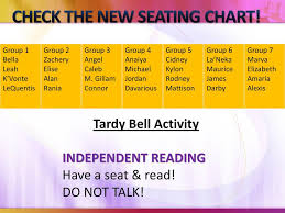 Check The New Seating Chart Ppt Download