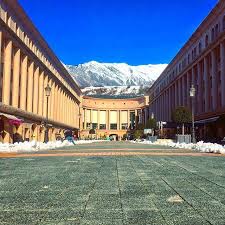 Place De Leurope Albertville Albertville Savoie Alpes France City Square Street Mountain Frenchalps Colors Beau Instagram Pictures Instagram Pics