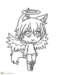Awesome hawk coloring pages photo. Gacha Life Wolf Baby Shefalitayal