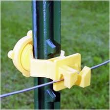 Electric fencing insulators allow you to fasten electrified wire, polywire, tape or rope to posts corner insulators are vital in providing insulation but also help to create tension in the fence. Fi Shock Itsoy Fs Electric Fence Insulators T Post Screw On Yellow