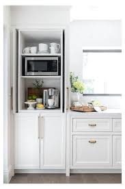 Kitchen Coffee Station Hidden By Fold In White Shaker Cabinet Pocket Doors Kitchen Coffee Station Hidden B In 2020 Home Decor Kitchen Kitchen Renovation Home Kitchens