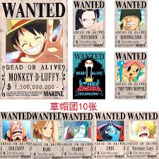 One piece television still screenshot, strawhat pirates, anime. Ready Stock Hot Japan Anime One Piece Wanted Poster Luffy Zoro Full Set For Bedroom Wall Scroll Home Decor Shopee Malaysia
