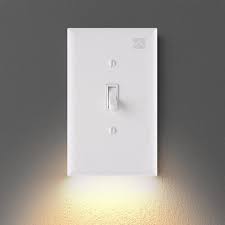 Outlet Wall Plate With Led Night Lights No Batteries Or Wires Ul Fcc Waywoop In 2020 Led Night Light Night Light Plates On Wall
