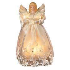 Black Angel Christmas Tree Topper Walmart Kurt Adler Ul 10 Light 10 Inch Gold And Ivory Angel Treetop Walmart Com In 2020 Angel Christmas Tree Topper Christmas Tree Toppers Lighted Christmas Tree Toppers