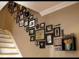 Hanging family photos in an open stairwell. Stairs Personality With Photo Frame Wall Hd Youtube