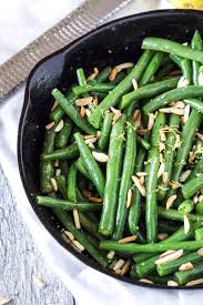 Brown Butter Green Beans With Slivered Almonds Recipe Runner Crisp Green Beans Covered With Brown Butter Toast Green Beans Vegetable Dishes Almond Recipes