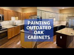 Painting Oak Cabinets Transform Your Kitchen Youtube In 2020 Painting Oak Cabinets Oak Cabinets Painting Bathroom Cabinets