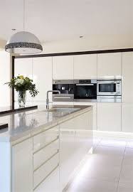 This design is perfect for long and narrow spaces. Brilliant One Wall Kitchen Design And Layout Ideas White Modern Kitchen Sleek Kitchen White Kitchen Design