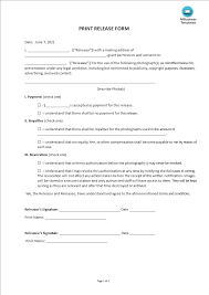 As the photographer you benefit from a print release by: é«˜çº§print Release Form æ ·æœ¬æ–‡ä»¶åœ¨allbusinesstemplates Com