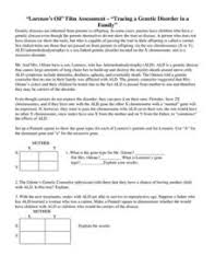 Genetic Disorders Lesson Plans Worksheets Lesson Planet