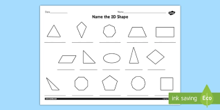 Free interactive exercises to practice online or download as pdf to print. Name The 2d Shape Year 6 Worksheet Teacher Made
