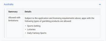 Probably top of the list comes licensing, given it is absolutely mandatory that an operator is in possession of a licence issued by the. Google Play Will Allow More Sports Fantasy Betting Apps In Australia From March