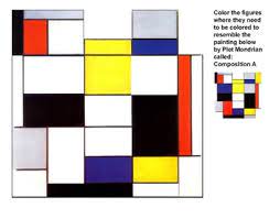 577 x 720 use the download button to view the full image of mondrian coloring page download, and download it for a computer. Art History Coloring Sheet Compositio A By Piet Mondrian Tpt