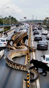 Highway Showdown- Giant Python vs Black Panther in a Heart-Stopping Battle ..........#reels #reelsinstagram #reelsvideo #instagram | Dj Kisswise Aka Da Viber | Facebook