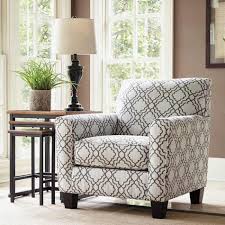 Loving The Geometric Pattern On This Neutral Colored Chair In This Living Room Ashley Faro Accent Chairs For Living Room Comfortable Accent Chairs Furniture