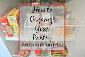 You simply slide out the bin to grab what you need, then slide it back in. Organizing A Pantry With Deep Shelves For Everyday Use