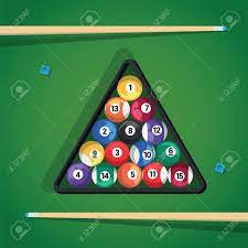 Setting up the best possible rack is arguably the first thing anyone should know about playing pool. Billiard Stick And Pool Balls In Triangle On Green Table For Royalty Free Cliparts Vectors And Stock Illustration Image 120736357