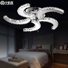 Ceiling Fans With Crystal Lights Fan Ceiling Light Led Bedroom Lights Living Room La Ceiling Lamps Living Room Led Lighting Bedroom Modern Crystal Chandelier