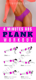 4 Minutes Abs Plank Workout Exercice Corps Sport