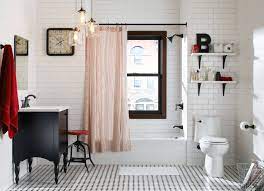 Finish off the shower with a sleek glass door to strut your shower's new style. Updated Small Bathroom Houzz