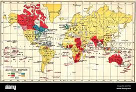 British colonies map hi-res stock ...