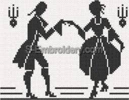 There are free cross stitch designs to suit cross stitchers of all levels. Victorian Silhouettes Cross Stitch Pattern By Imaginating Induced Info