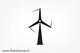 Wind Turbine Icon Vector Wind Turbine Turbine Wind