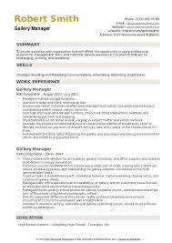 In brief, when you write a cover letter, you're targeting a specific role that's been advertised. Gallery Manager Resume Samples Qwikresume