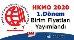 Hkmo 2020 Yili 1 Donem Birim Fiyatlari Harita Cetvel Egitim