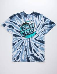 Santa Cruz Black And Blue Tie Dye Shirt Santa Cruz Wave Dot Tie Dye Mens T Shirt Bluco 341625249 Tie Dye T Shirts Tie Dye Outfits Tie Dye