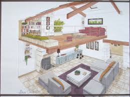 42 Plan Maison Mezzanine Interior Design Sketches Interior Rendering Drawing Interior