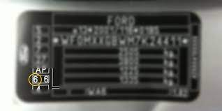 Ford Paint Code Location Where Is My