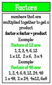 Explore the best info now. Factor And Greatest Common Factor Posters Greatest Common Factors Math For 6th Graders Studying Math