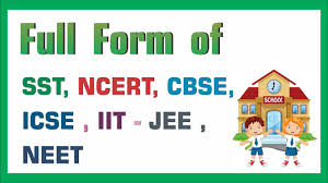 Icse full form and meaning. Full Form Of Sst Ncert Cbse Icse Iit Jee Or Neet Full Form Of Ncert And Cbse Youtube