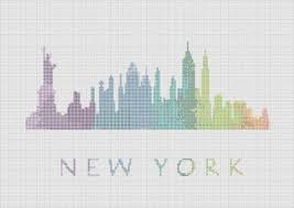 New york city counted cross stitch patterns. New York Cross Stitch Pattern Pdf Skyline Silhouette Tutorials Craft Supplies Tools Leadcampus Org