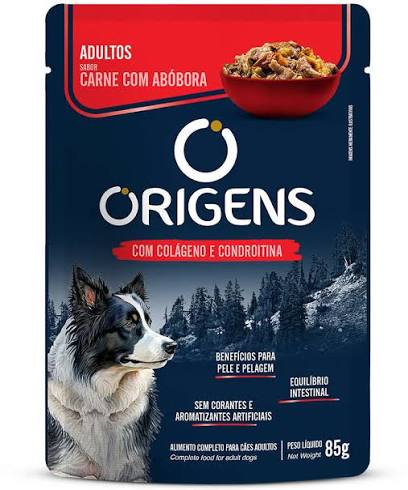 SACHE - ORIGENS CAO ADULTO CARNE COM ABÓBORA