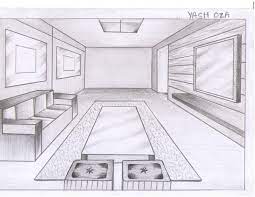 Today i will show you how to draw a living room in one point perspective. Easy Living Room One Point Perspective Drawing Novocom Top