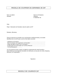 Lettre demande de formation cpf. Exemple De Lettre Pour Une Demande De Formation Le Meilleur Exemple