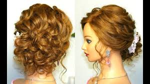 And you may need to think of curling it if you want extra volume/texture. Prom Wedding Hairstyle Curly Updo For Long Medium Hair Tutorial Youtube