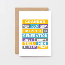 Birthday Card Ideas For Grandpa Funny Grandfather Card Don T Tell Mum Se0138a6 Grandpa Birthday Card Grandfather Card Grandpa Card