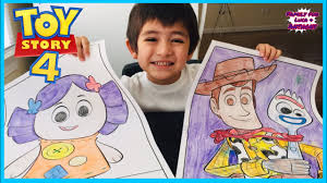 Colors appear only on special color wonder paper, not on skin, clothing, or carpets! Toy Story 4 Movie Toy Story 4 Giant Coloring Pages Youtube