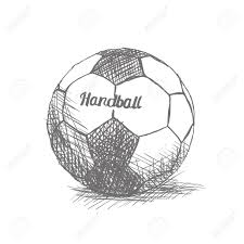 508 p.o.box 26312 safat 13124 kuwait +965 25219961 +965 25219962; Isolierte Skizze Eines Handball Ball Auf Einem Weissen Hintergrund Lizenzfrei Nutzbare Vektorgrafiken Clip Arts Illustrationen Image 54184147