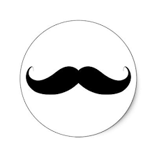 Handlebar Moustache Mustache Classic Round Sticker Zazzle Com In 2021 Father S Day Stickers Moustache Party Printables Free